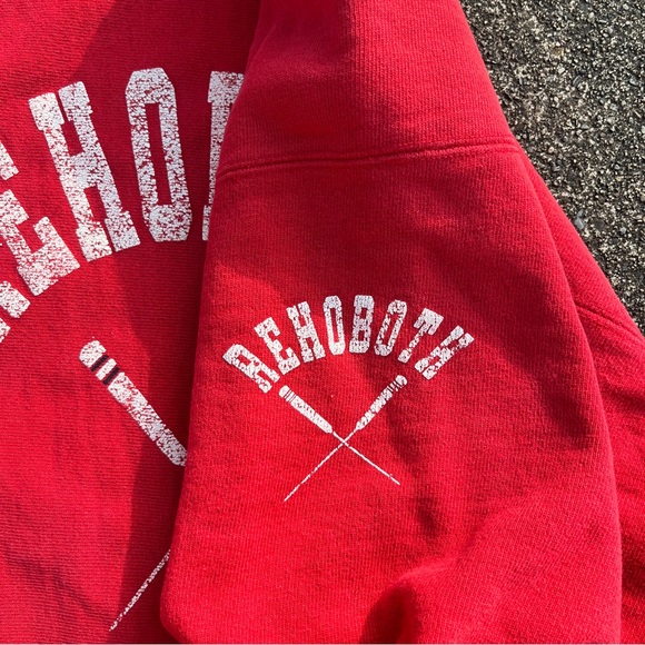 Vintage Red Champion Reverse Weave Crewneck Sweatshirt Rehoboth Beach Medium - Picture 4 of 5